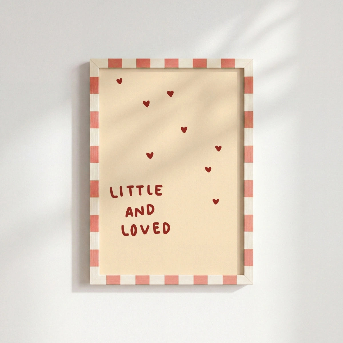 Little and Loved Nursery Print, Colorful Kids Decor