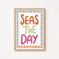 Trendy Coastal Quote Print, Coastal Wall Decor