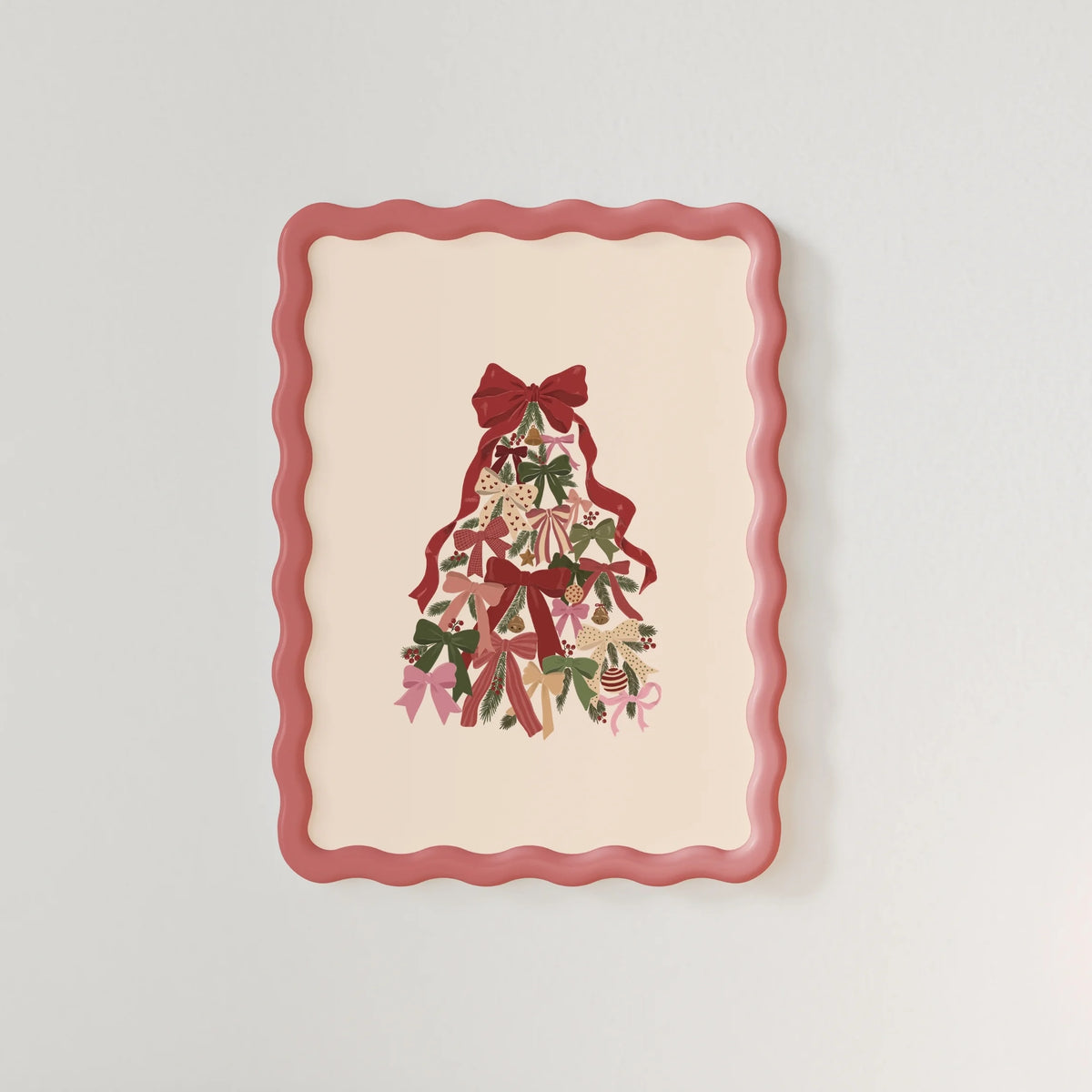 Christmas Bow Tree – Christmas Wall Art