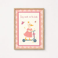 Oca rosa sciocca in libertà