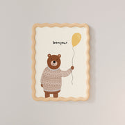 Bonjour Bear – Nursery & kids wall art