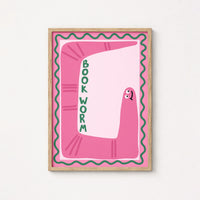 Bookworm - Funny Bookish Print