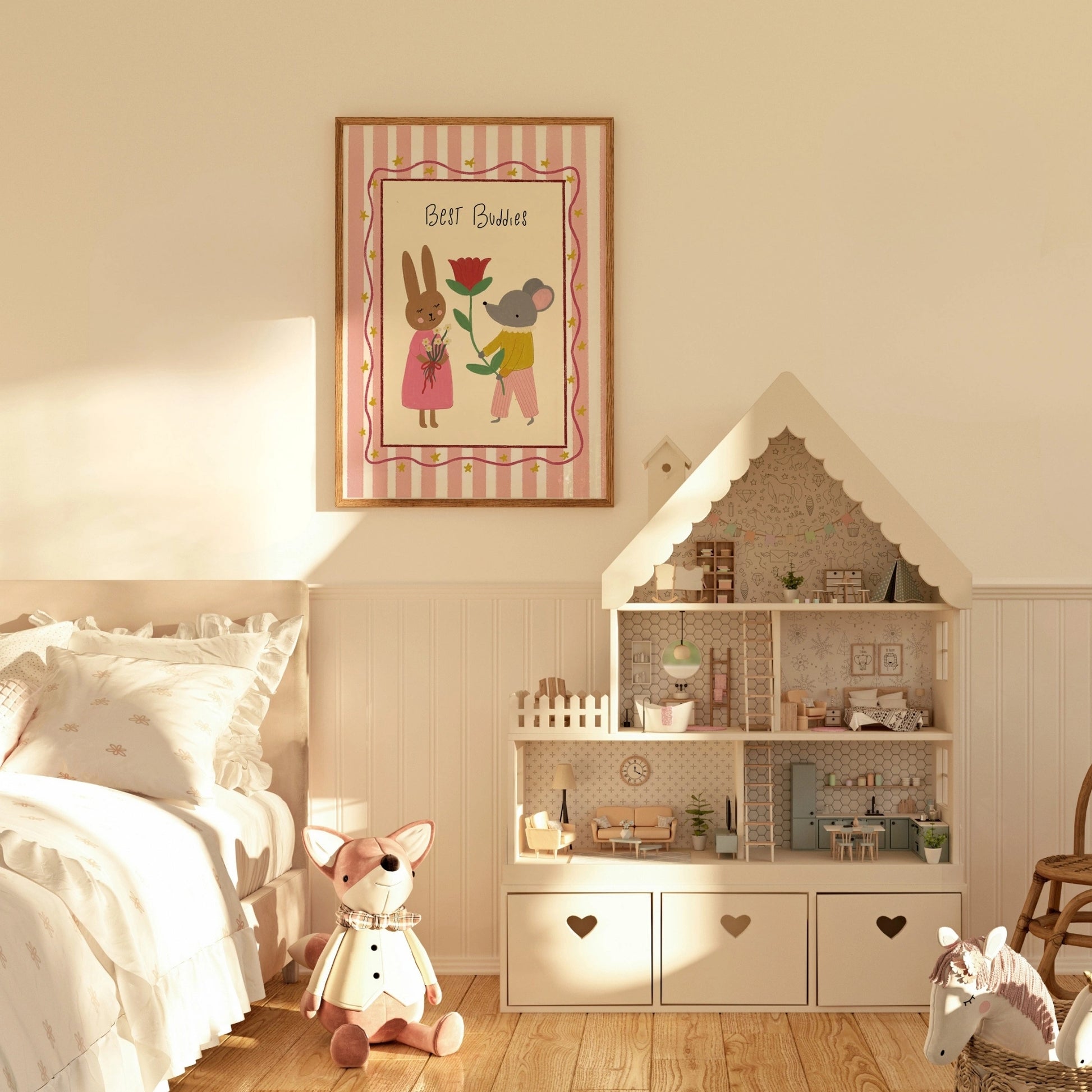 Affiche pour chambre d'enfant Meilleurs Amis