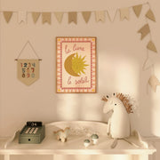 Girlie La Lune Le Soleil – Arte de pared para bebés y niños