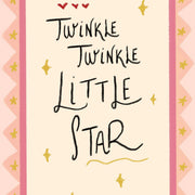 Twinkle Twinkle Girl Room - Arte de pared para bebés y niños