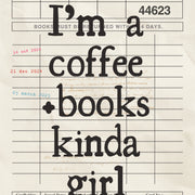 Coffee and Books Girl – Bookish wall art