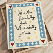 You Are Fearfully and Wonderfully Made – Nursery & Kids Canvas Wall Art
