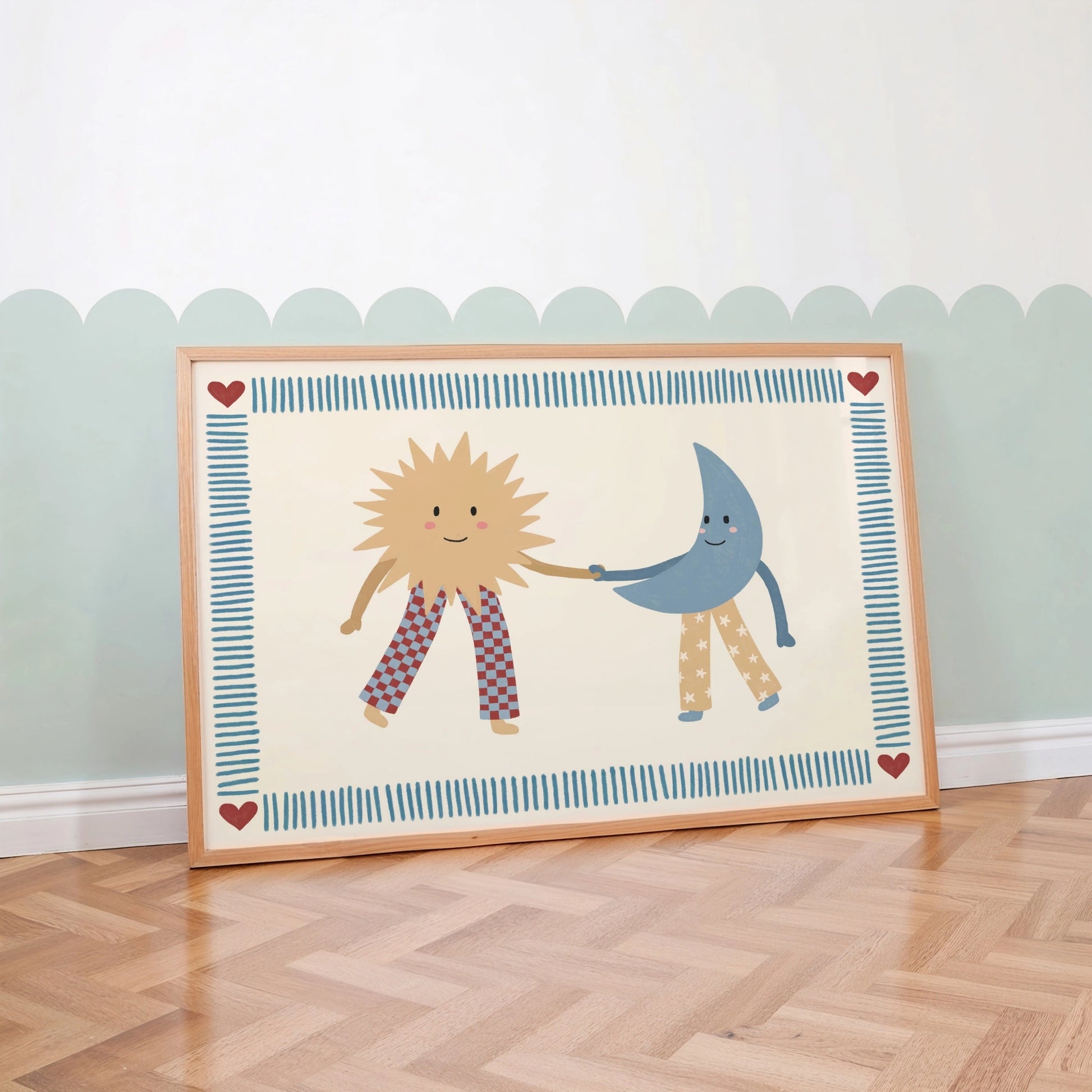 Sun And Moon Nursery Wall Art