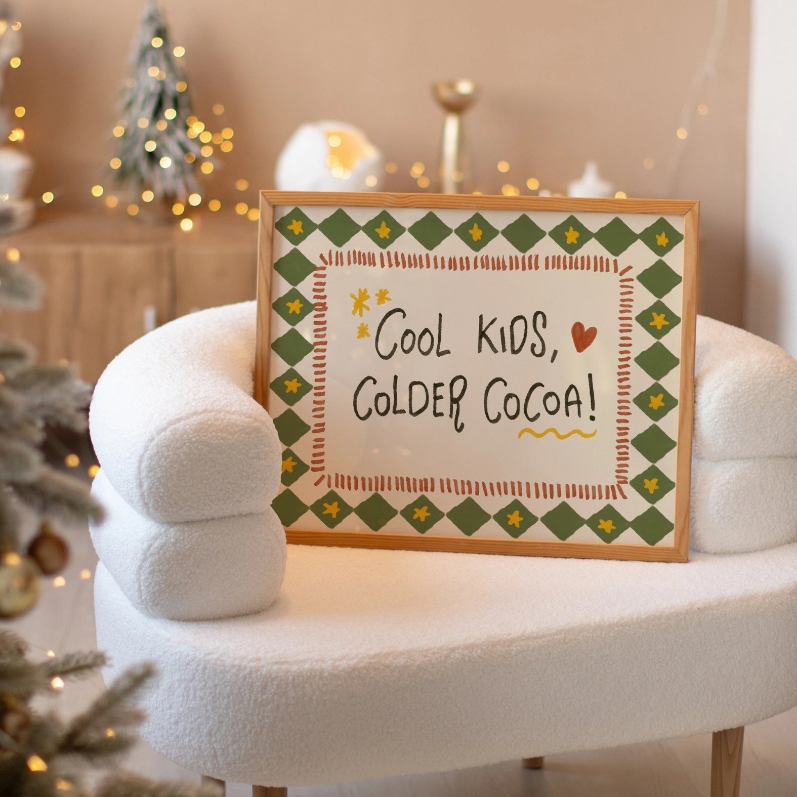 Cool Kids Colder Cocoa Christmas Print