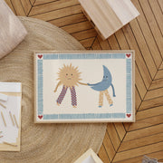 Sun and Moon Holding Hands – Nursery & Kids Wall Art