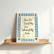 You Are Fearfully and Wonderfully Made – Nursery & Kids Canvas Wall Art