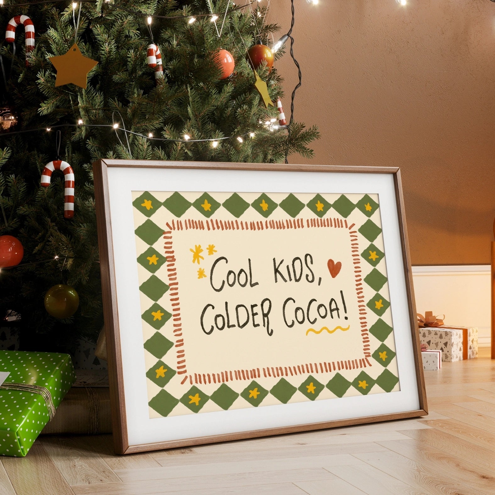 Cool Kids Colder Cocoa Christmas Print
