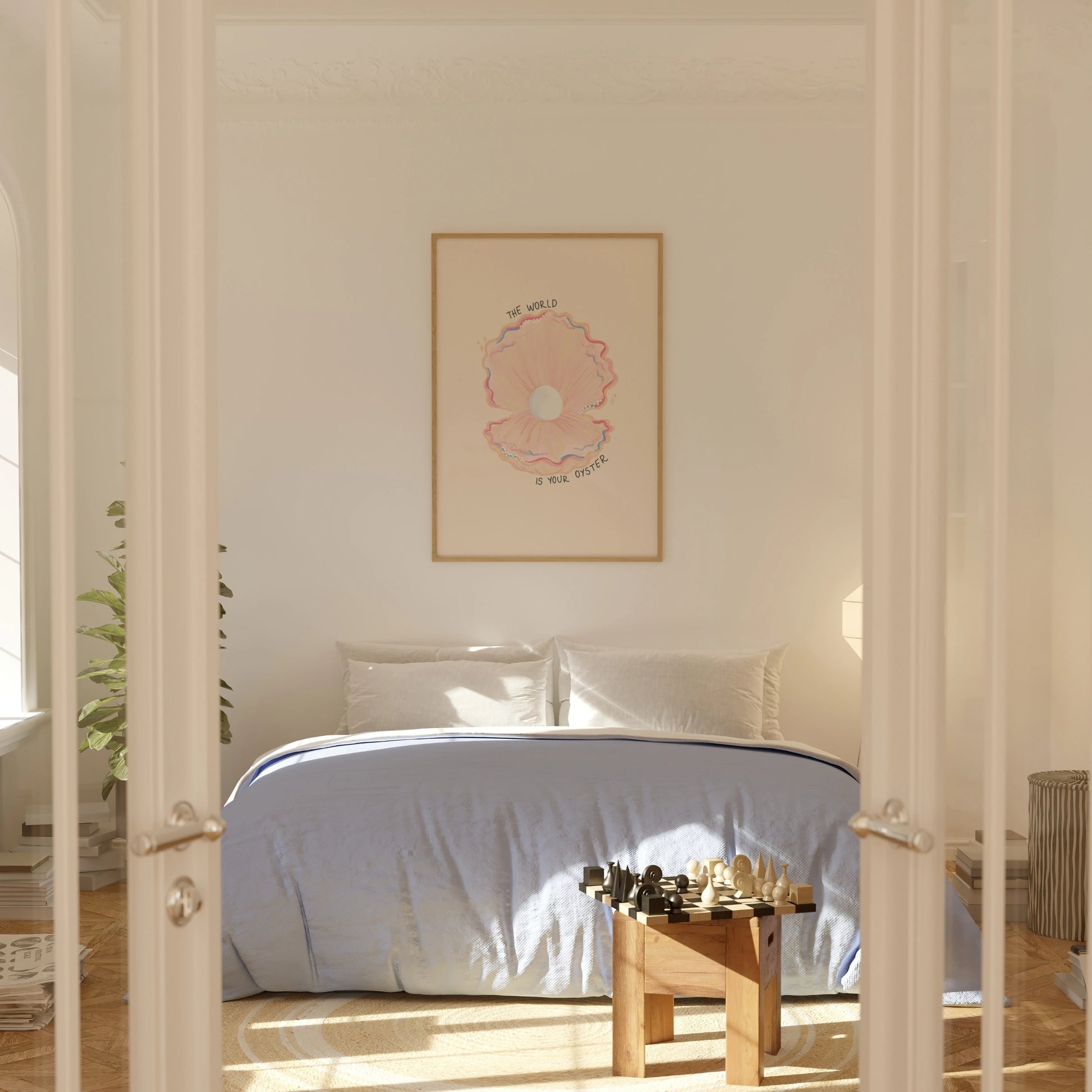 Affiche tendance d'été sur le thème de la côte