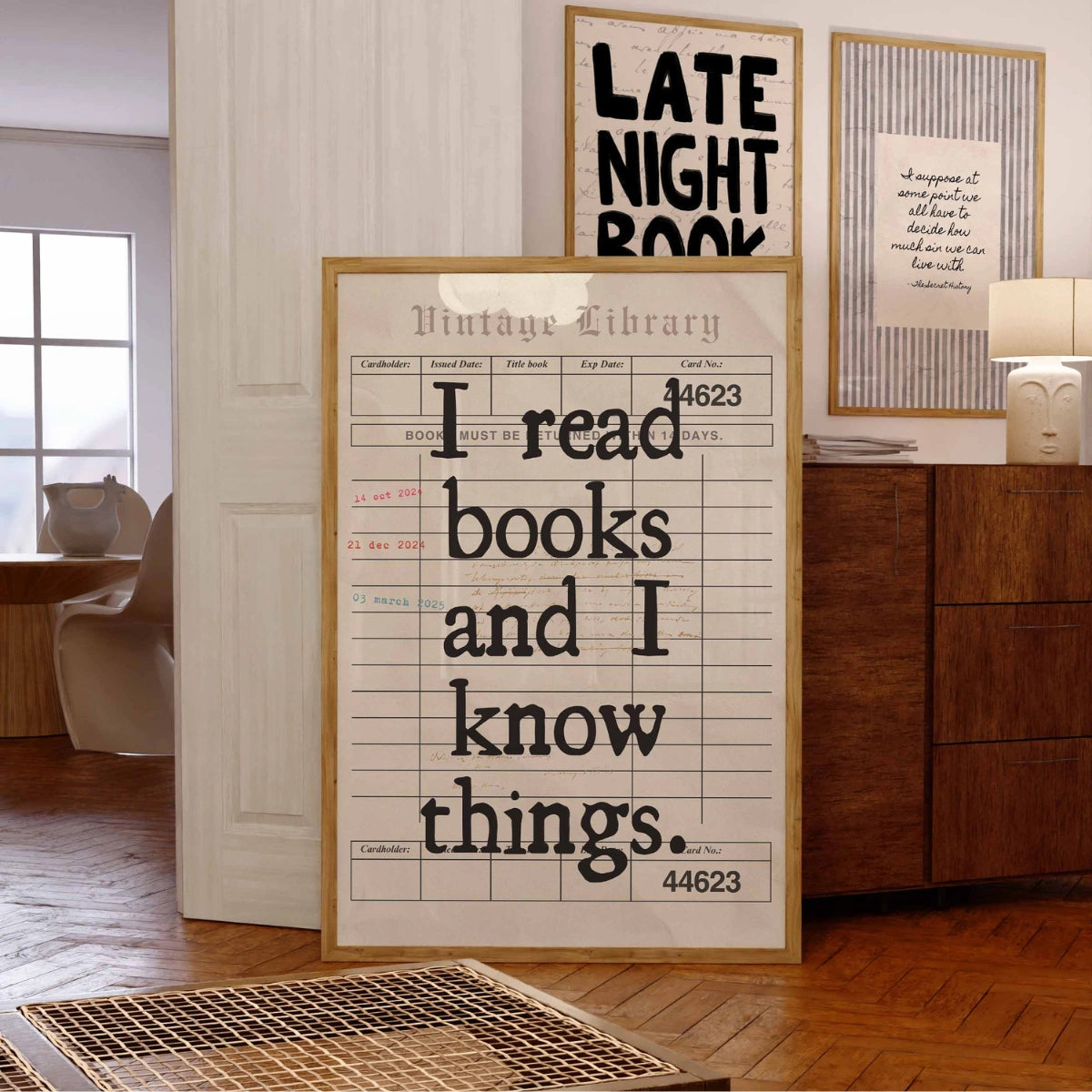 I Read Books Print – Funny Bookish Wall Art