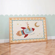 Rabbit Rocket – Nursery & kids wall art
