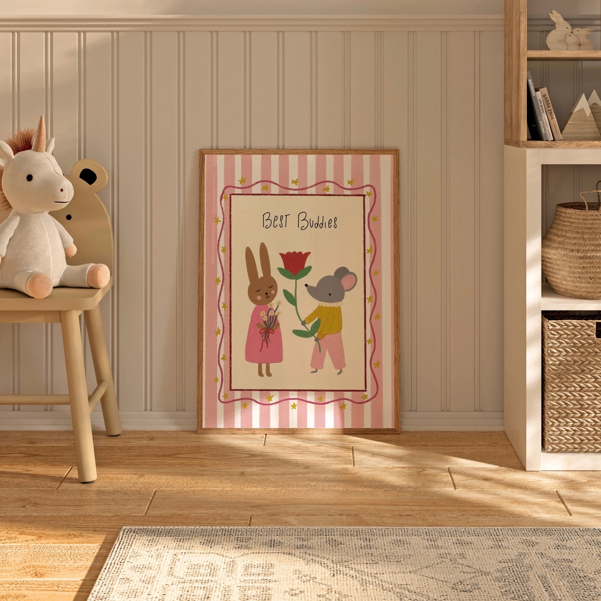 Affiche pour chambre d'enfant Meilleurs Amis