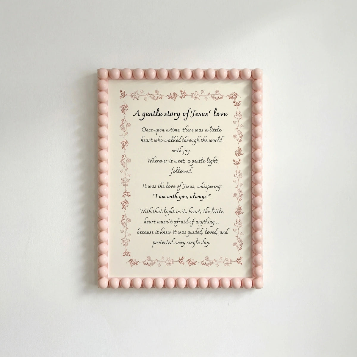 A Gentle Story of Jesus Love, Christian Nursery Decor