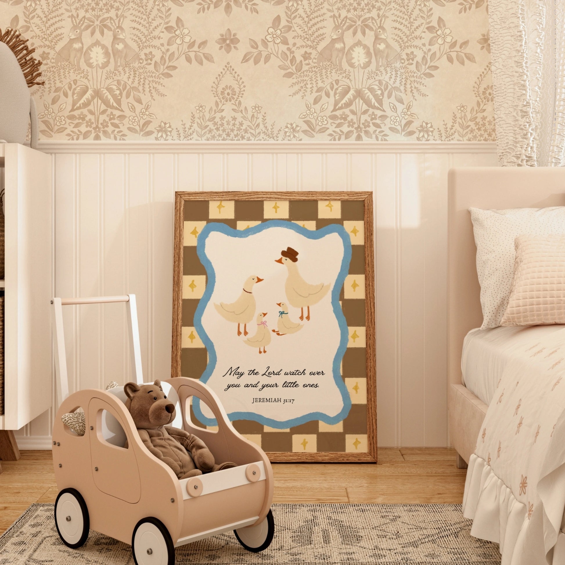 Cute Religious Nursery Poster
