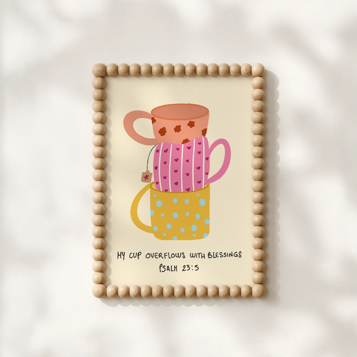 My Cup Overflows, Christian Wall Decor