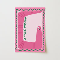 Bookworm - Funny Bookish Print