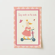 Pink Silly Goose on the Loose – Nursery & Kids Wall Art