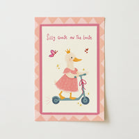 Oca rosa sciocca in libertà