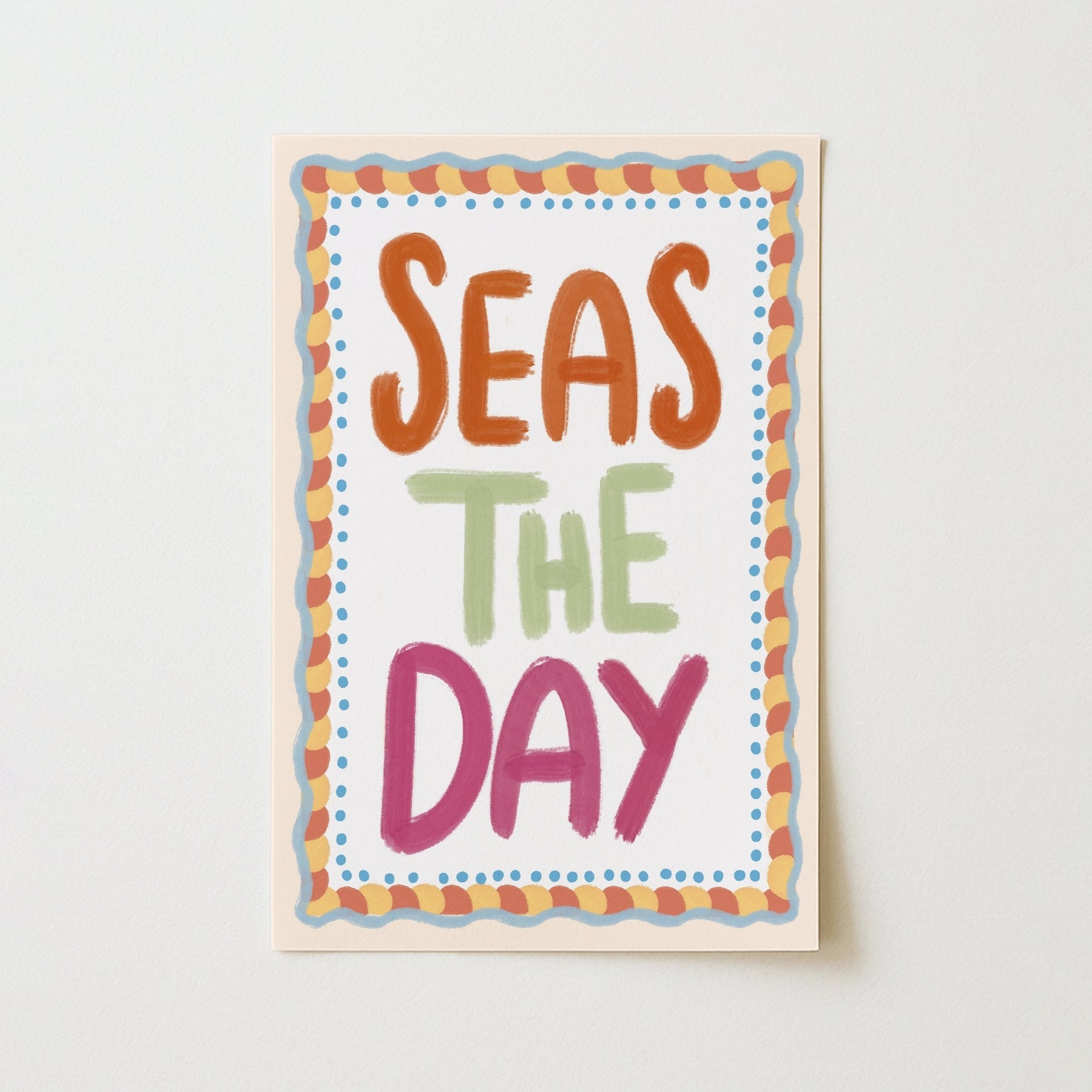 Trendy Coastal Quote Print, Coastal Wall Decor