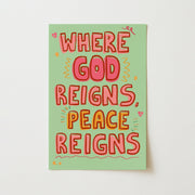 God Reigns Peace – Christian Wall Art