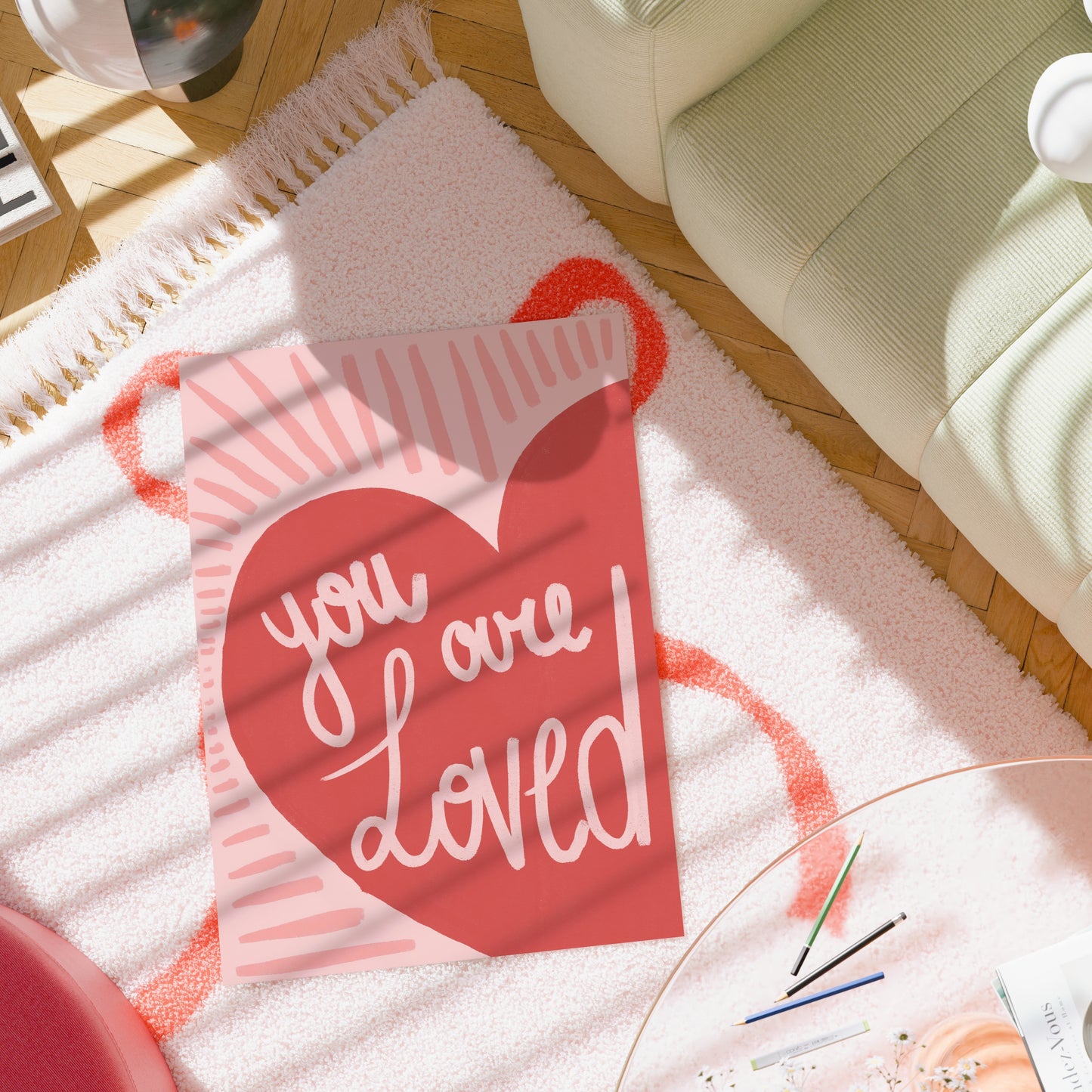 You Are Loved Wall Art – Christian Encouragement Print