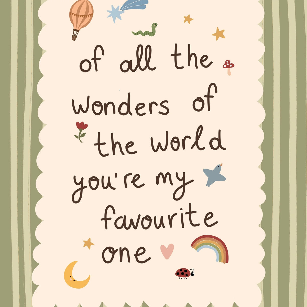 You're My Favourite One – Plakat do pokoju dziecięcego