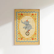Circus Elephant Performer – Nursery & Kids Wall Art