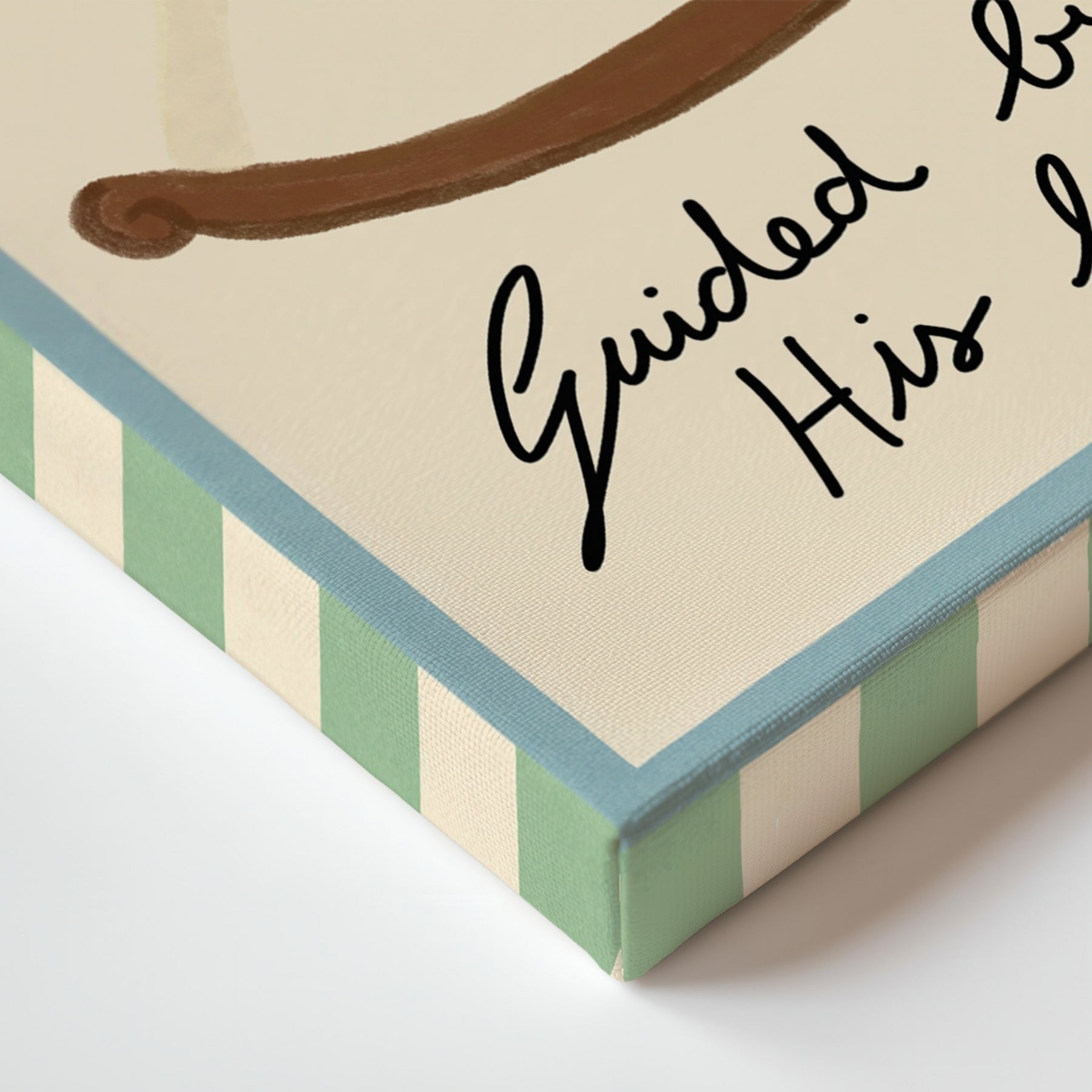 Guided by His Light Cowboy Nursery Canvas Print