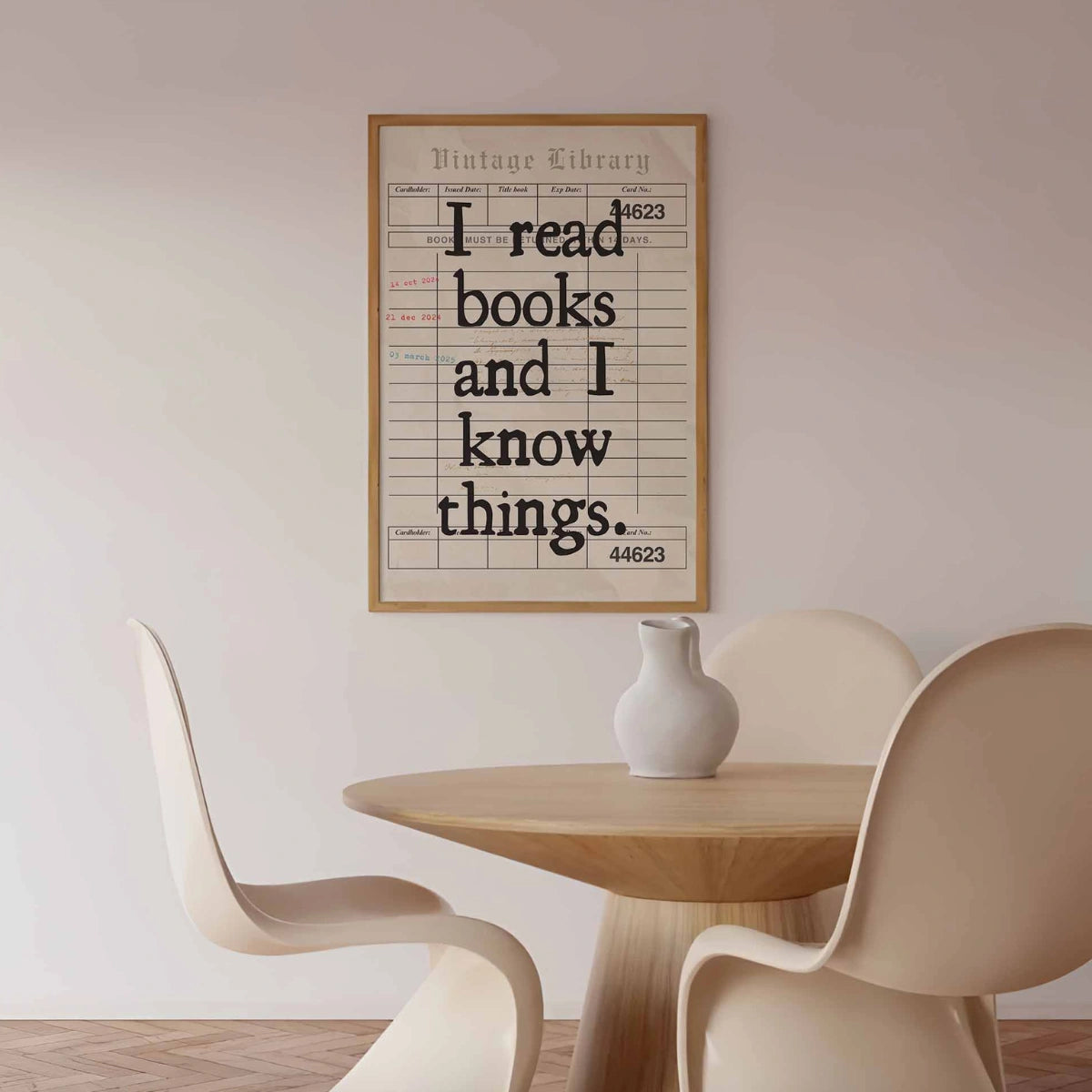 I Read Books Print – Funny Bookish Wall Art