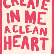 Clean Heart Psalm – Christian Wall Art