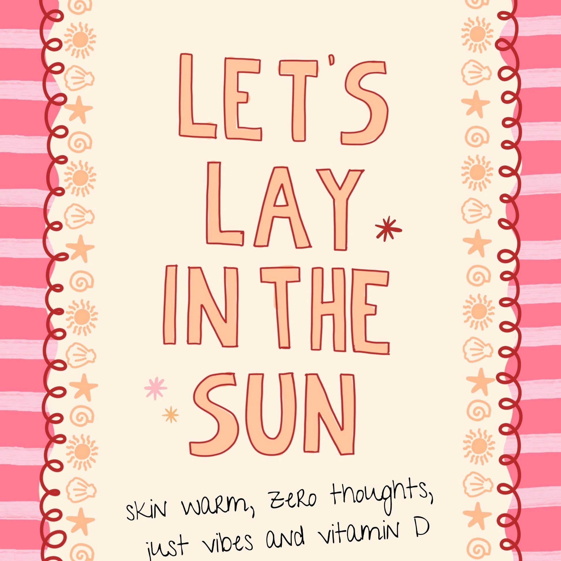 Affiche de citation d'été