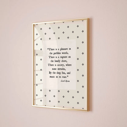 Lord Byron Quote Print – Literary Wall Art