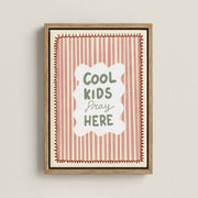 Cool Kids Pray Here – Nursery & Kids Canvas Wall Art