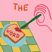 Spread the Word Pink and Green – Christian Wall Art