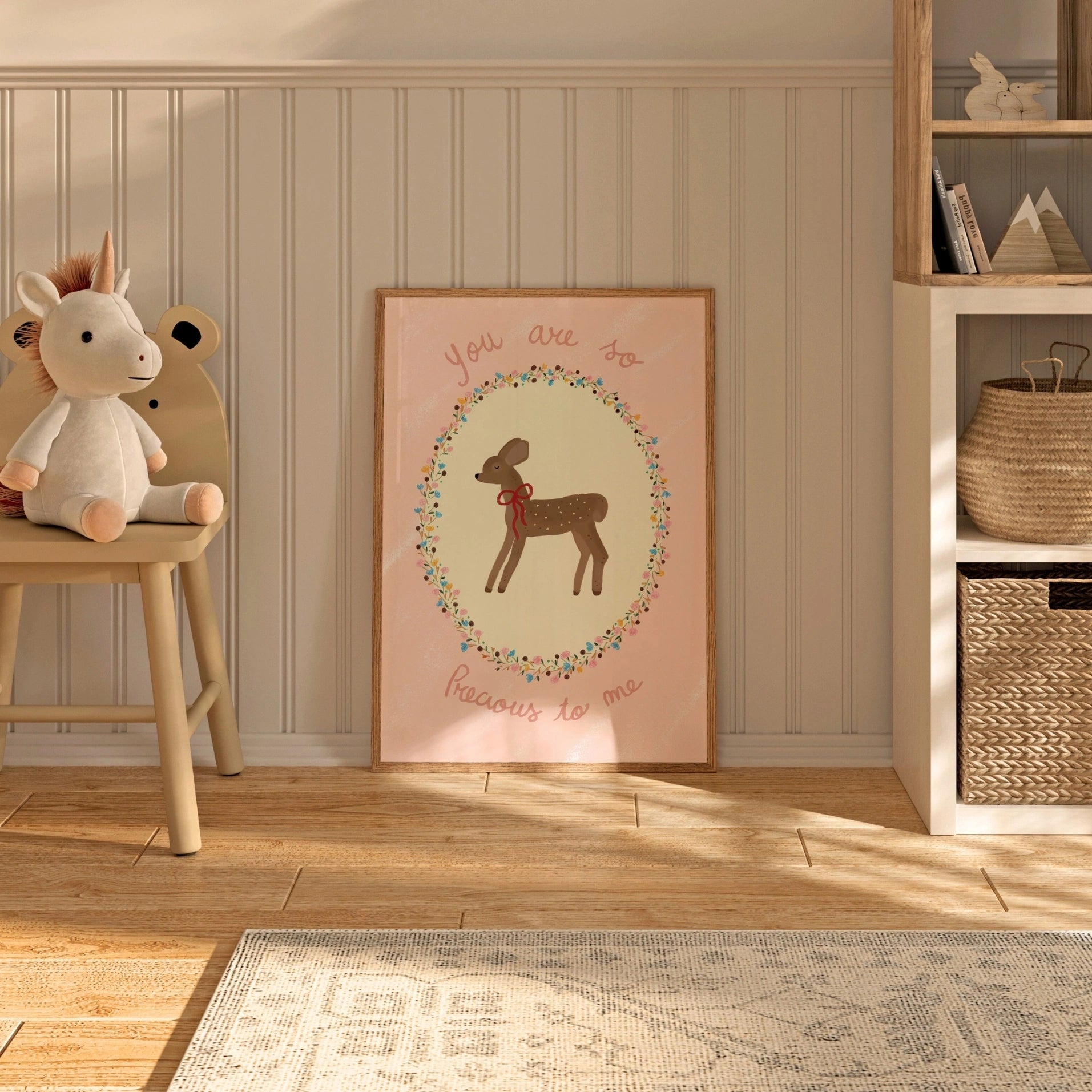 Imprimé de cerf vintage