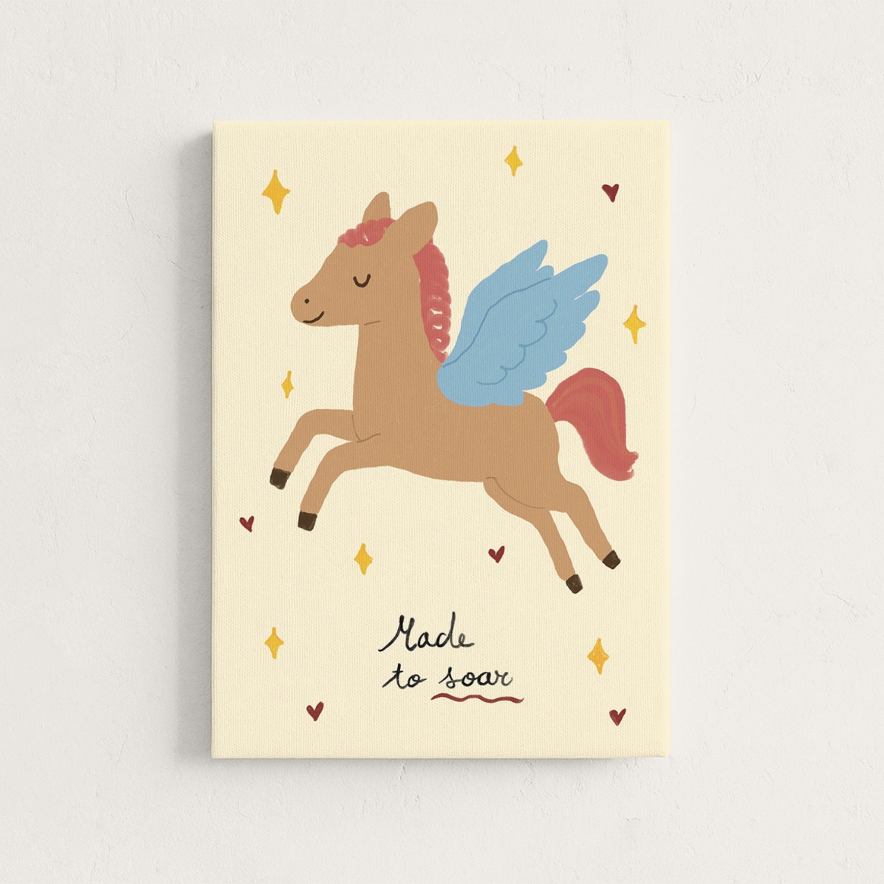 Made to Soar Pegasus Nursery Canvas Print