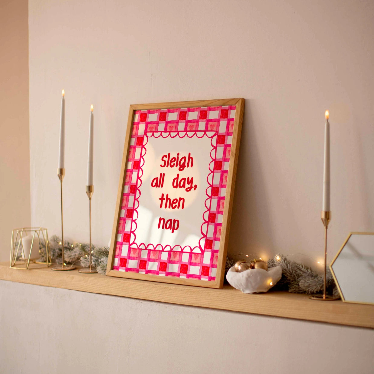Retro Holiday Print