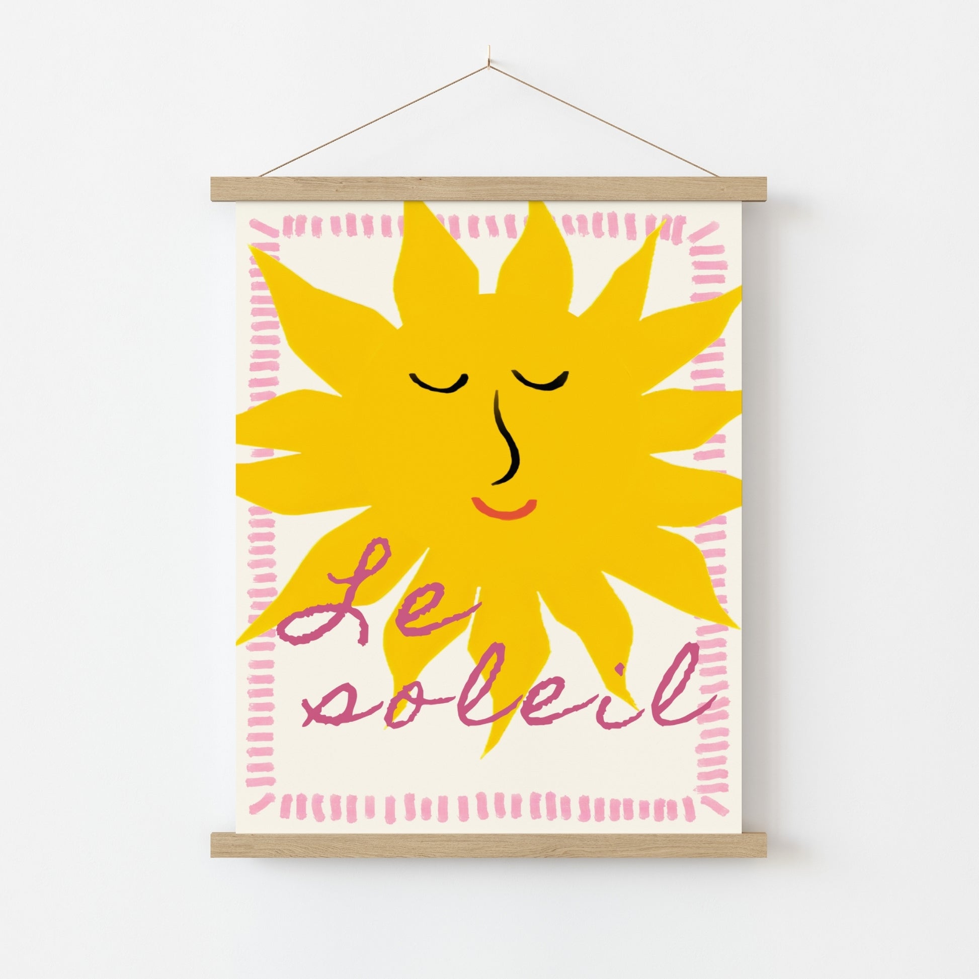 Le Soleil Wall Art - Preppy Sunshine Poster