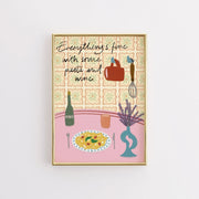 Cozy Dinner Scene – Kitchen Wall Art