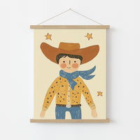 Cowboy Wall Art – Western Nursery Poster, Boys Room Decor