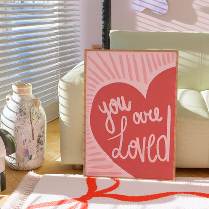 You Are Loved Wall Art – Christian Encouragement Print