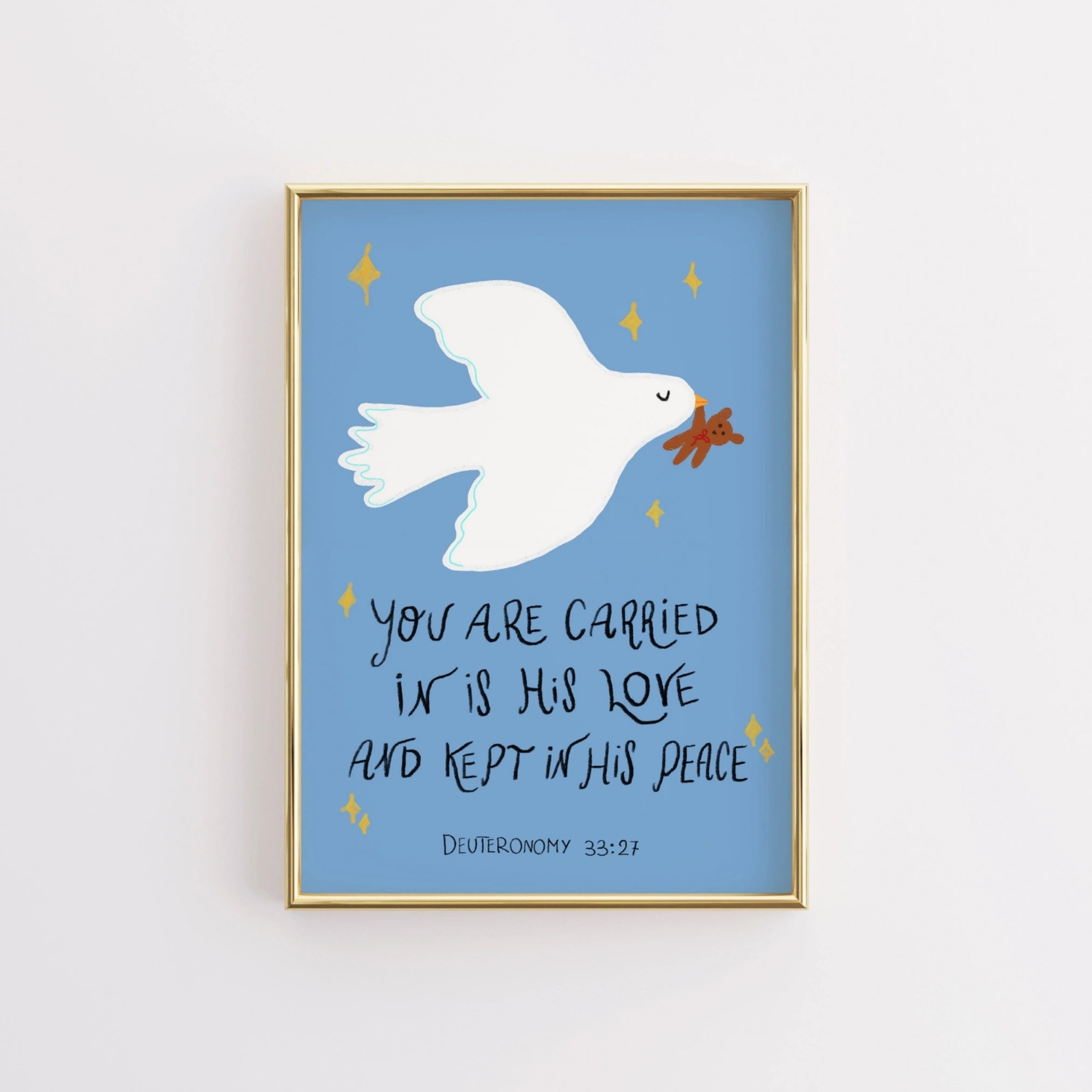 Dove Religious Nursery Poster