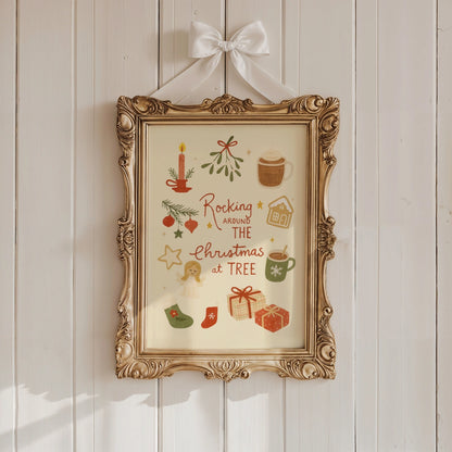 Rocking Around the Christmas Tree Print