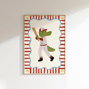 Baseball Crocodile – Poster per bambini