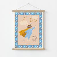 Stampa orso supereroe