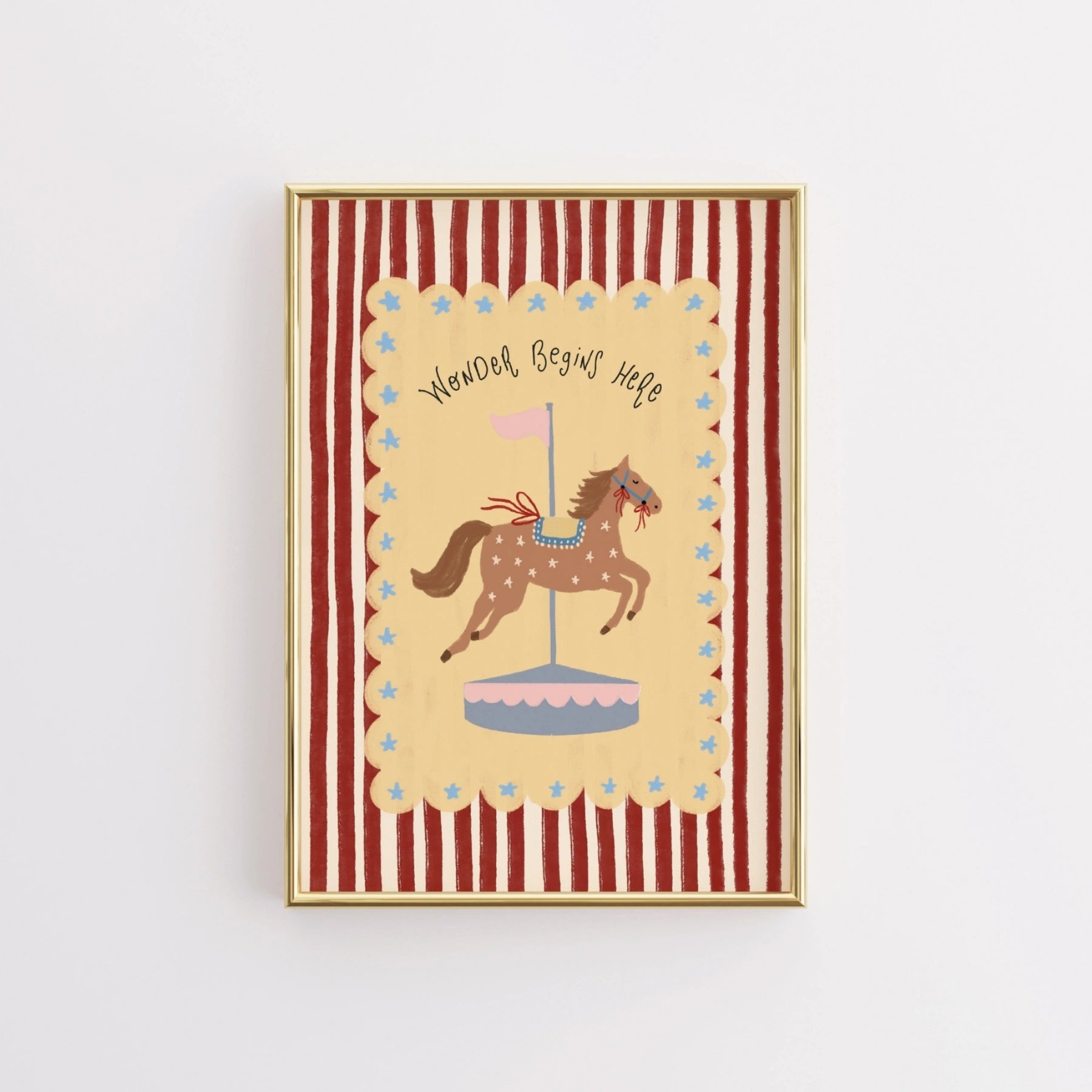 Arte da parete “Here Begins the Wonder”